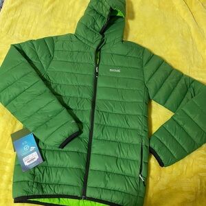 Green Hooded Puffer Jacket